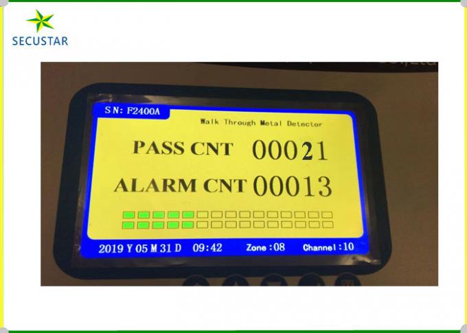 Monitor LCD a 7 pollici del metal detector dell'arco dell'allarme di sicurezza per l'entrata del portone della scuola 1
