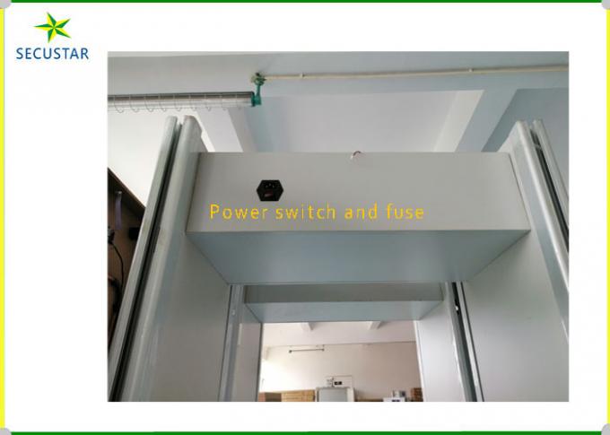sicurezza dell'hotel del metal detector della struttura di porta 15w che controlla l'analizzatore IP55 impermeabile del corpo 1