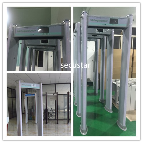 Il metal detector cilindrico impermeabile della struttura di porta progettato può essere utilizzato nelle banche di nazione 0